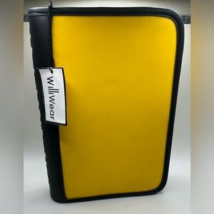 A 80’s Vintage Rare HTF New WilliWear Scuba Yellow Organizer Zip Around Planner
